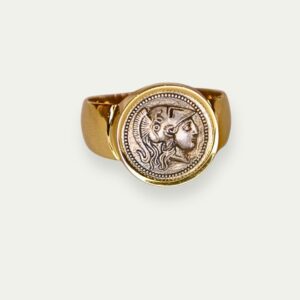 Athena coin ring